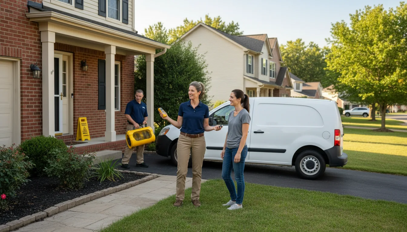 Residential water damage restoration in Brookhaven, MS